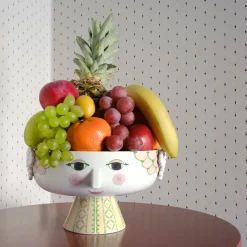 BJØRN WIINBLAD Bjørn Wiinblad Eva Skål På Stett 24cm Myk Rosa