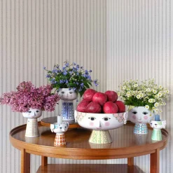 BJØRN WIINBLAD Bjørn Wiinblad Eva Vase 18,5cm Blå