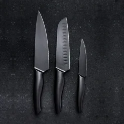 CHRISTIANIA 1739 Akita Sort Knivsett 3 Kniver