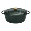 CHRISTIANIA 1739 Støpejern Oval Støpejernsgryte 5L Grønn