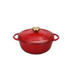 CHRISTIANIA 1739 Støpejern Støpejernsgryte 2L Rød