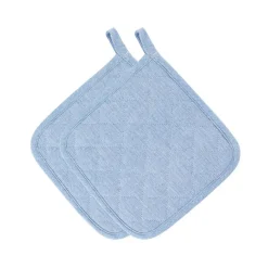 CHRISTIANIA GLASMAGASIN Collection Grytekluter 22cm Lys Blå 2pk