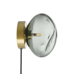 HADELAND GLASSVERK Crystal Stone Vegglampe -