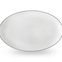 WIK & WALSØE FAT OVALT 39CM HVIT/