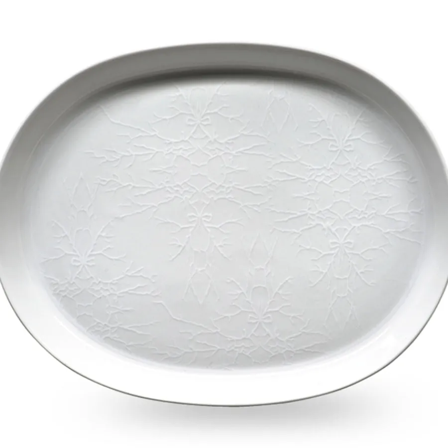 WIK & WALSØE FAT OVALT 36CM WHITE