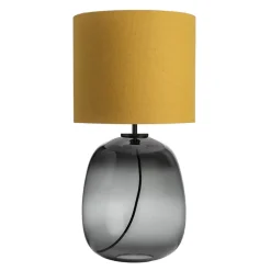 HADELAND GLASSVERK Austra Bordlampe Røkgrå