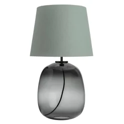 HADELAND GLASSVERK Austra Bordlampe Røkgrå