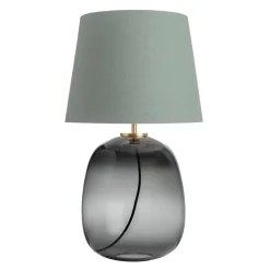 HADELAND GLASSVERK Austra Bordlampe Røkgrå