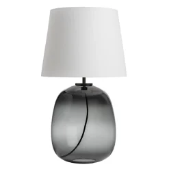 HADELAND GLASSVERK Austra Bordlampe Røkgrå