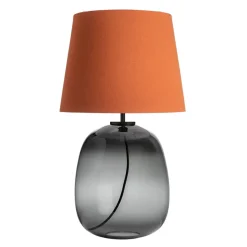 HADELAND GLASSVERK Austra Bordlampe Røkgrå