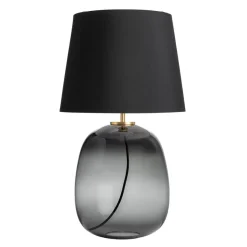 HADELAND GLASSVERK Austra Bordlampe Røkgrå