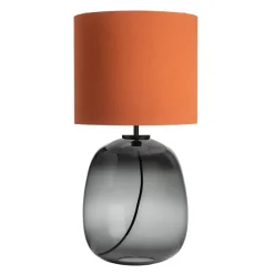 HADELAND GLASSVERK Austra Bordlampe Røkgrå