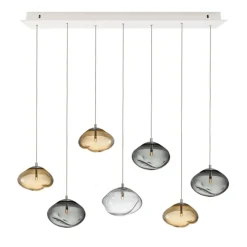 HADELAND GLASSVERK Crystal Stone Pendellampe