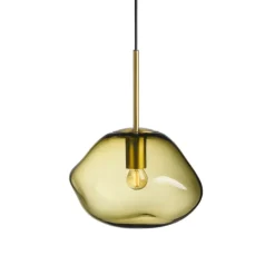 HADELAND GLASSVERK Crystal Stone Pendellampe