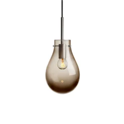 HADELAND GLASSVERK Dråpe Pendellampe Kakao Glatt