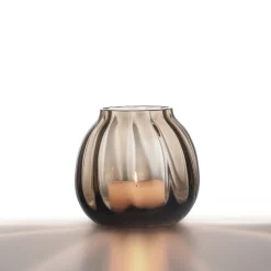 HADELAND GLASSVERK Ella Lyslykt 90mm Kakao