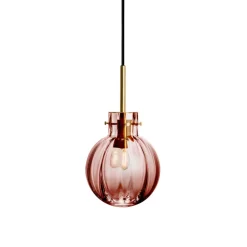 HADELAND GLASSVERK Krystallkule Taklampe