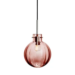 HADELAND GLASSVERK Krystallkule Taklampe