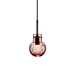 HADELAND GLASSVERK Krystallkule Taklampe