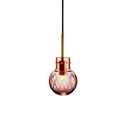 HADELAND GLASSVERK Krystallkule Taklampe