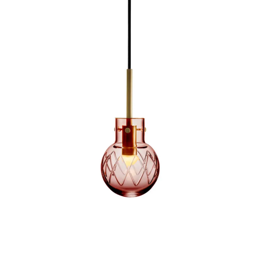 HADELAND GLASSVERK Krystallkule Taklampe