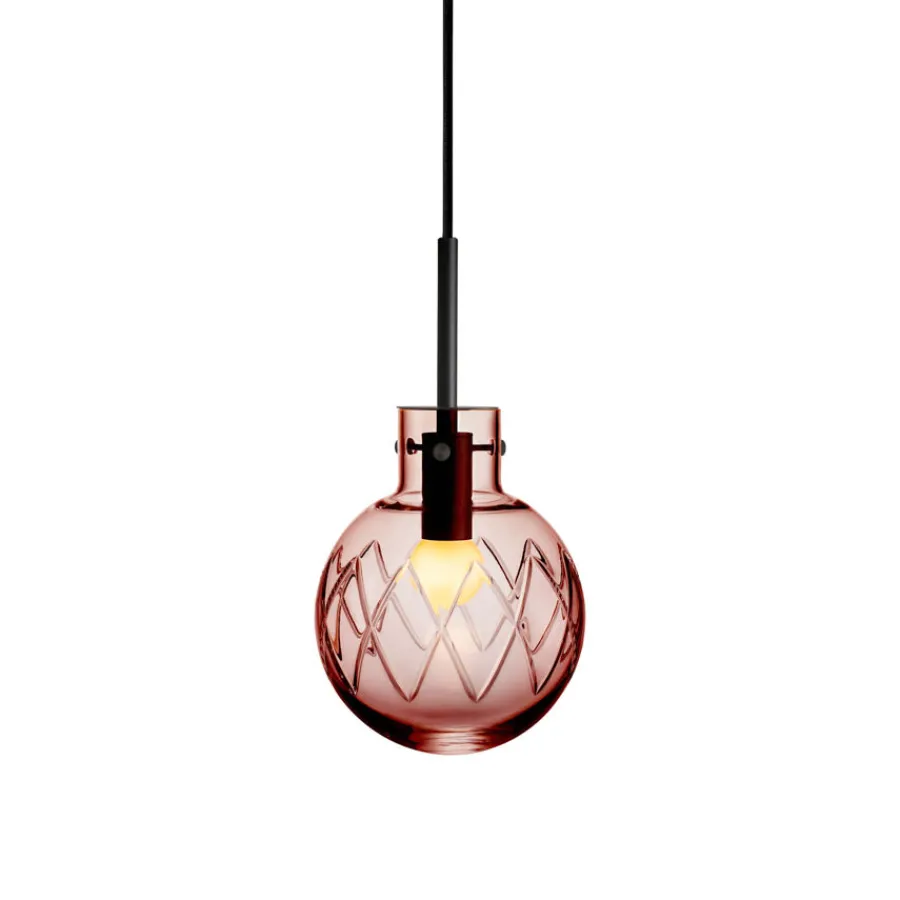 HADELAND GLASSVERK Krystallkule Taklampe