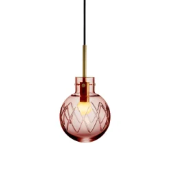 HADELAND GLASSVERK Krystallkule Taklampe