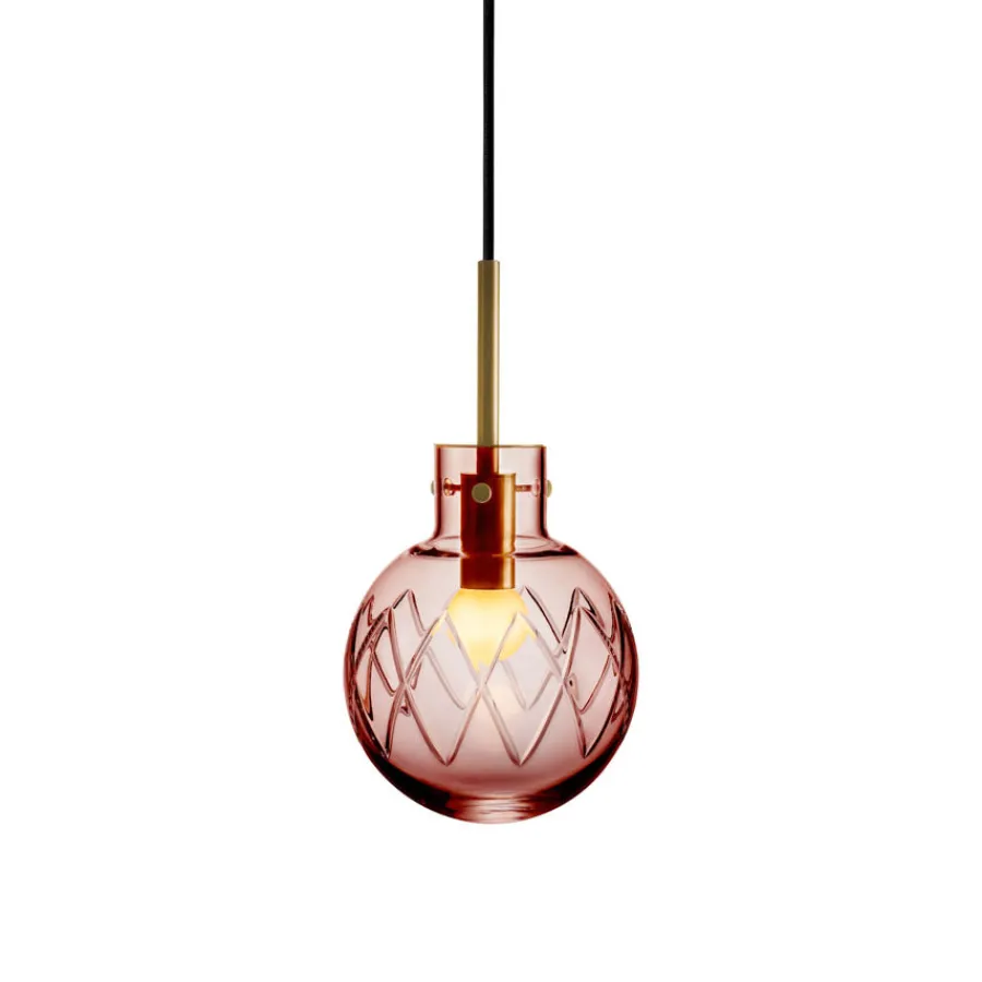 HADELAND GLASSVERK Krystallkule Taklampe