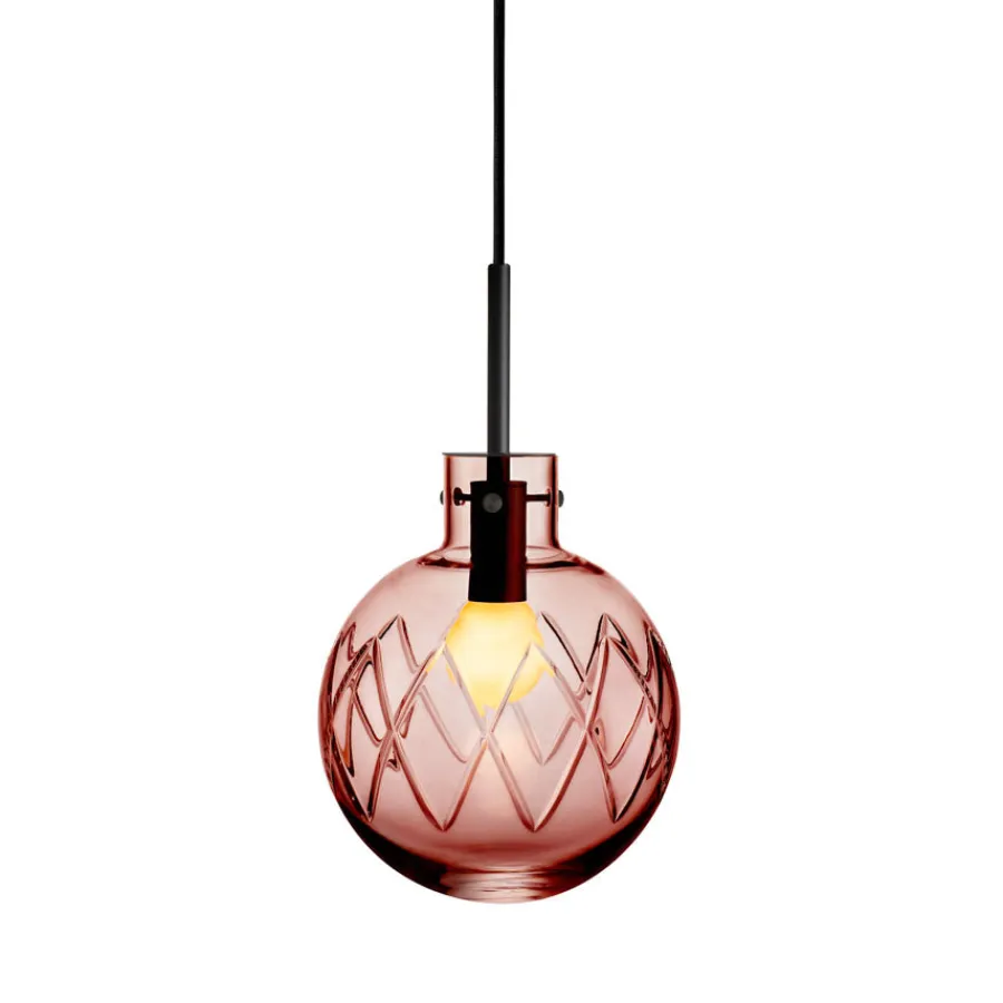 HADELAND GLASSVERK Krystallkule Taklampe