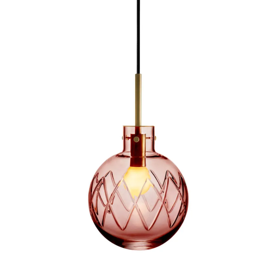 HADELAND GLASSVERK Krystallkule Taklampe