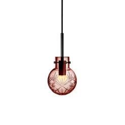 HADELAND GLASSVERK Krystallkule Taklampe