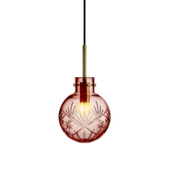 HADELAND GLASSVERK Krystallkule Taklampe