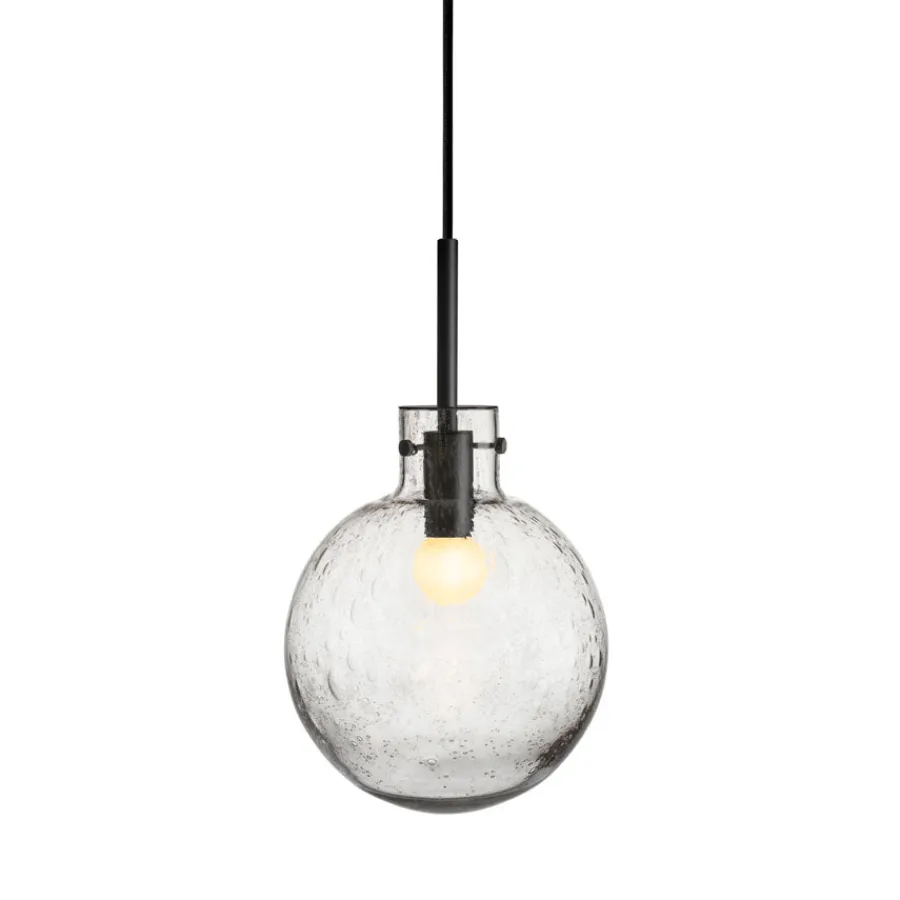 HADELAND GLASSVERK Krystallkule Taklampe Soda Klar