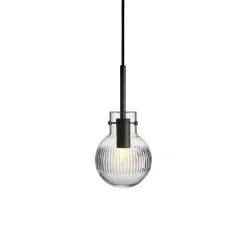 HADELAND GLASSVERK Krystallkule Taklampe Skjær Klar