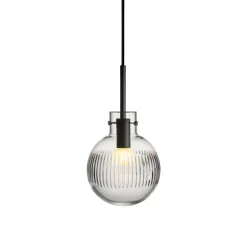 HADELAND GLASSVERK Krystallkule Taklampe Skjær Klar