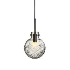 HADELAND GLASSVERK Krystallkule Taklampe