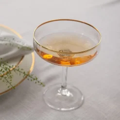 HADELAND GLASSVERK Odyssè Cavaskål Gullkant 2stk 25cl