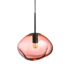HADELAND GLASSVERK Pendellampe Morgenrød