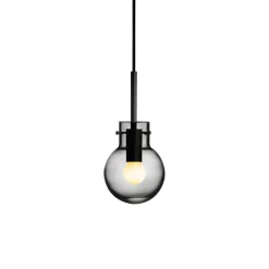 HADELAND GLASSVERK Røkgrå Taklampe