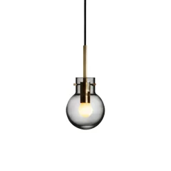 HADELAND GLASSVERK Røkgrå Taklampe