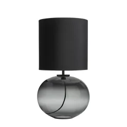 HADELAND GLASSVERK Senja Bordlampe Røkgrå