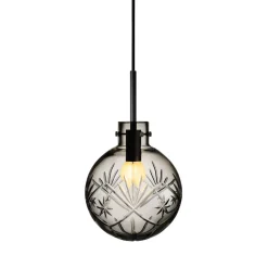 HADELAND GLASSVERK Taklampe Røkgrå