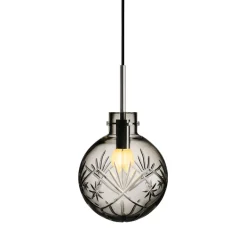 HADELAND GLASSVERK Taklampe Røkgrå