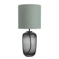 HADELAND GLASSVERK Vega Bordlampe Røkgrå