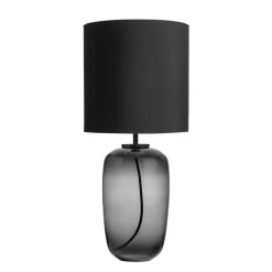 HADELAND GLASSVERK Vega Bordlampe Røkgrå