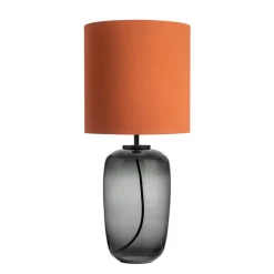 HADELAND GLASSVERK Vega Bordlampe Røkgrå