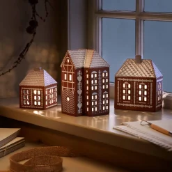 KÄHLER DESIGN Kähler Gingerbread Lyshus Stor Brun