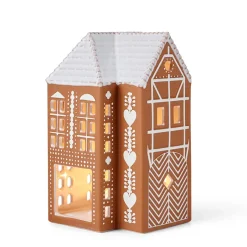 KÄHLER DESIGN Kähler Gingerbread Lyshus Stor Brun