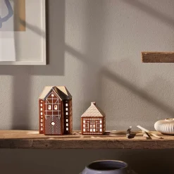 KÄHLER DESIGN Kähler Gingerbread Lyshus Liten Brun