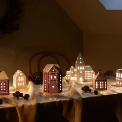 KÄHLER DESIGN Kähler Gingerbread Lyshus Liten Brun